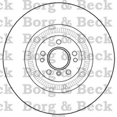 BORG & BECK bbd5984s -  Тормозной диск